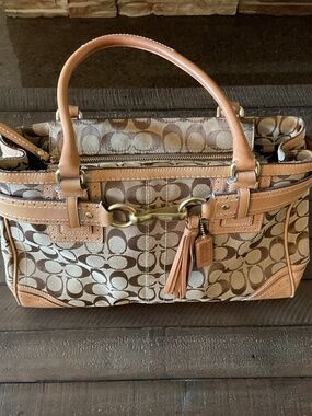 Coach Hamptons Signature Satchel for Sale up to 90% Off: Poshmark
